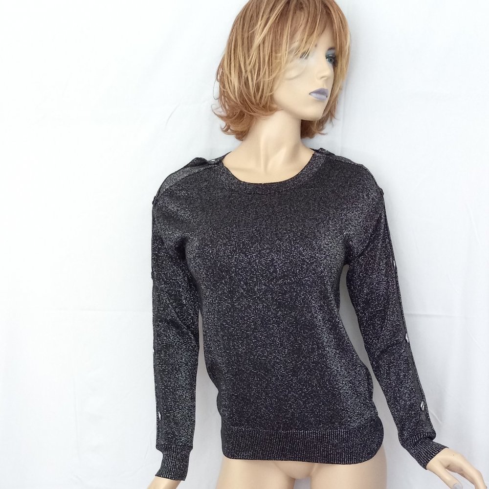 MICHAEL KORS Black Sparkle Sweater - A Wardrobe Must-Have! XS/S